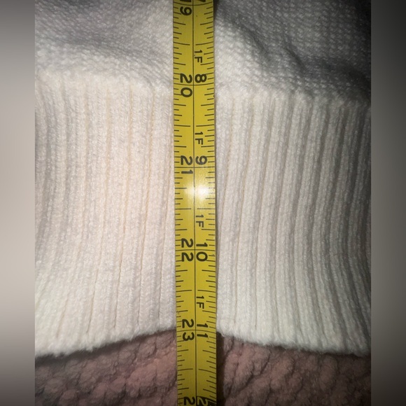 FRAME Fringed Knit Sweater Off White Size L EUC - Picture 5 of 10